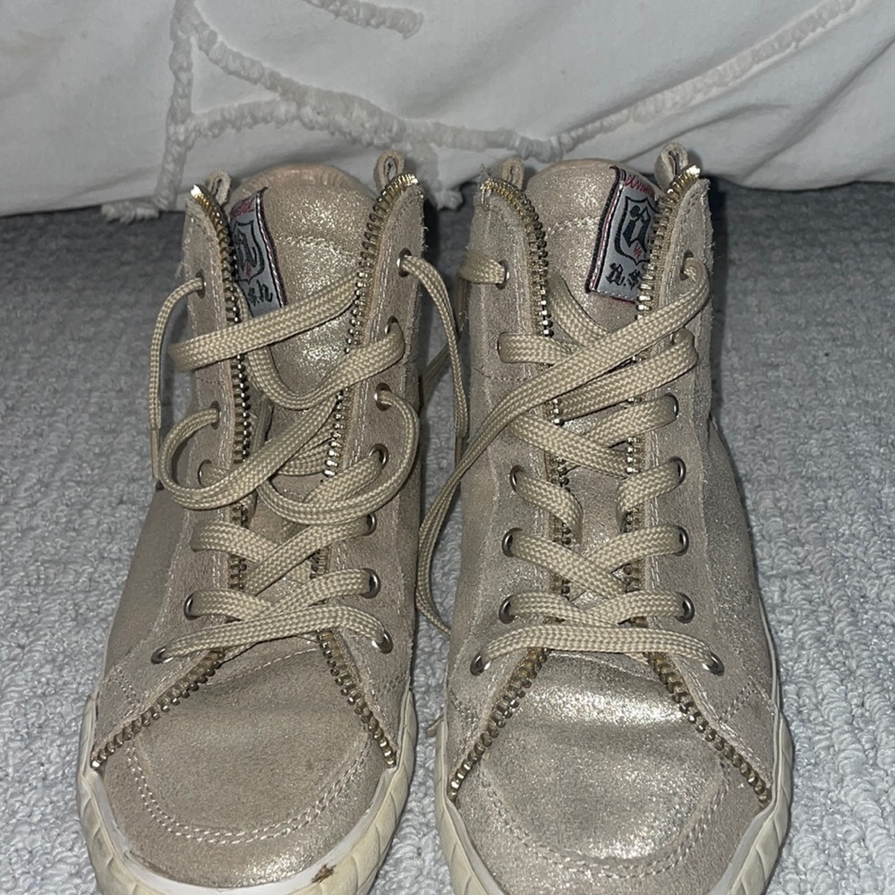 Gold womens ash sneakers size 37!!!